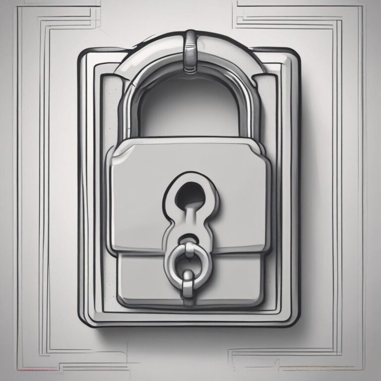 A lock and key