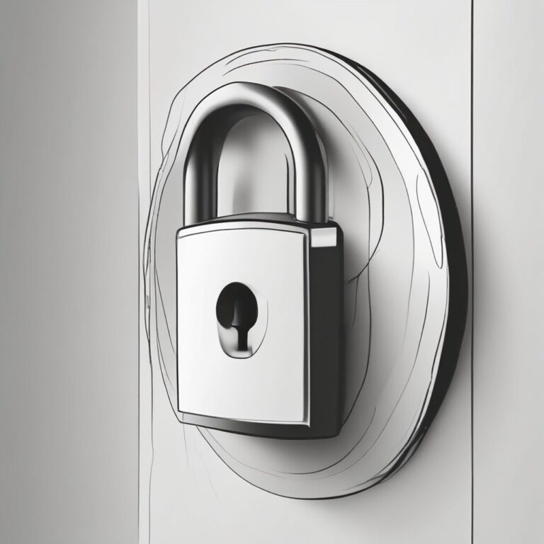 A lock to signify security and the need for safeguarding rights in the realm of AI.