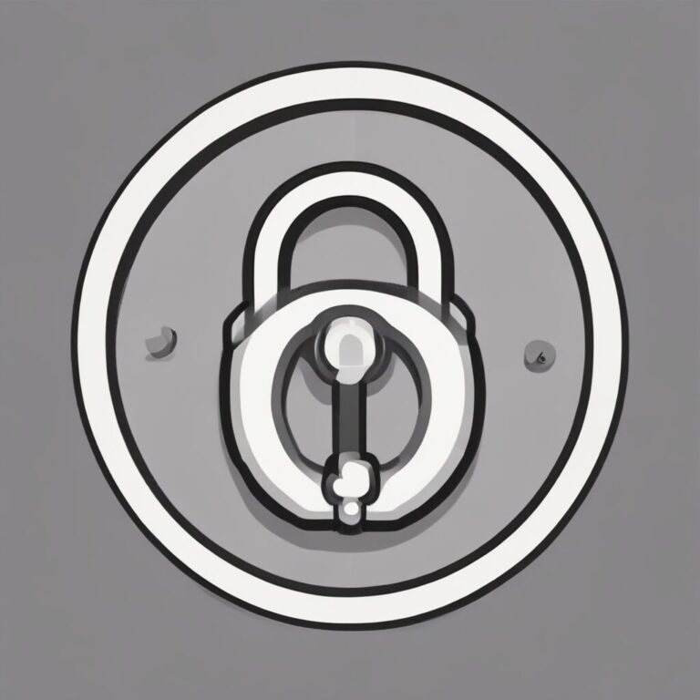 A lock and key