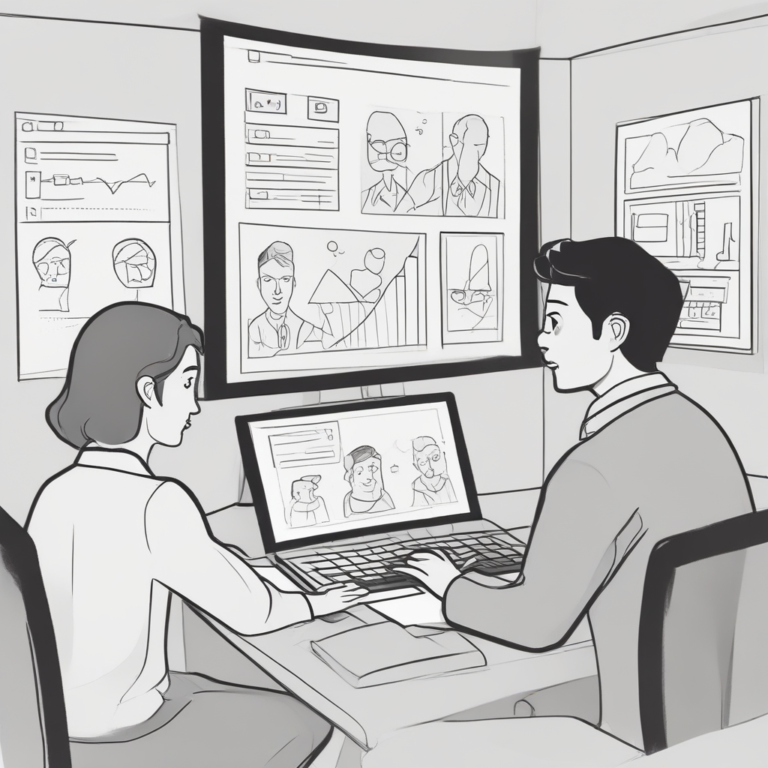 A virtual meeting platform interface