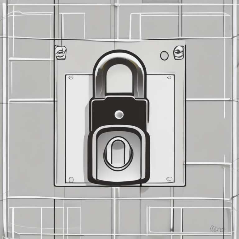 A lock and key