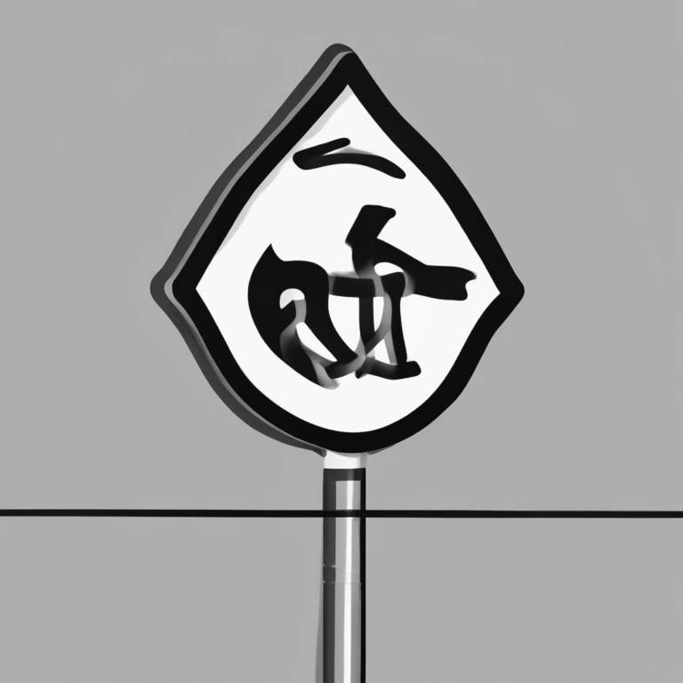 A warning sign