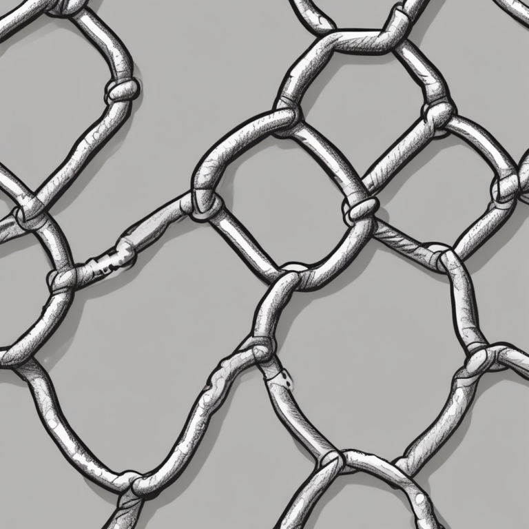 A chain link with a broken link