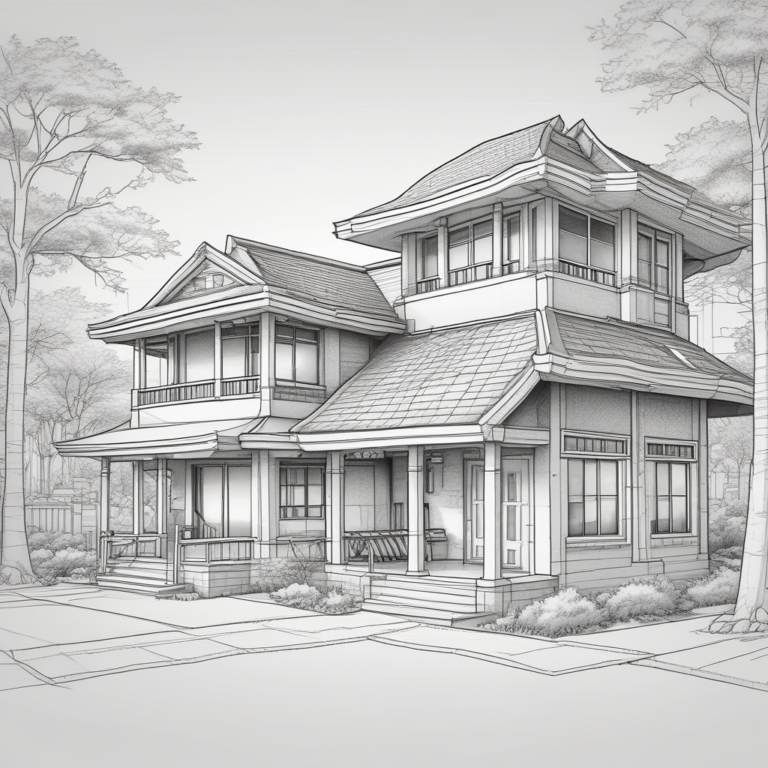 A blueprint or architectural plan