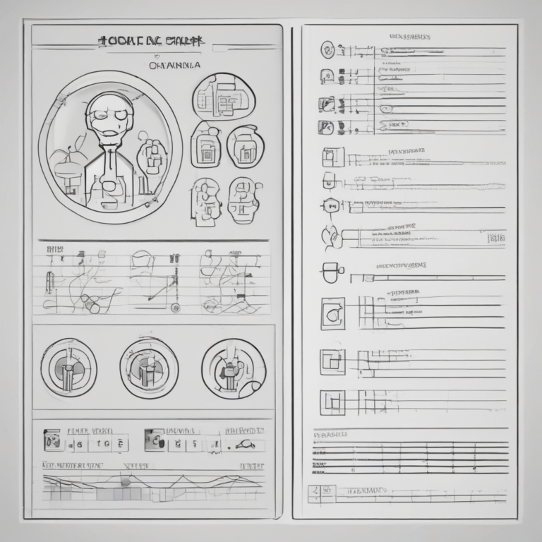 A medical chart with digital elements