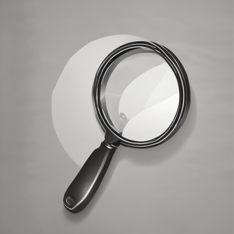 A magnifying glass