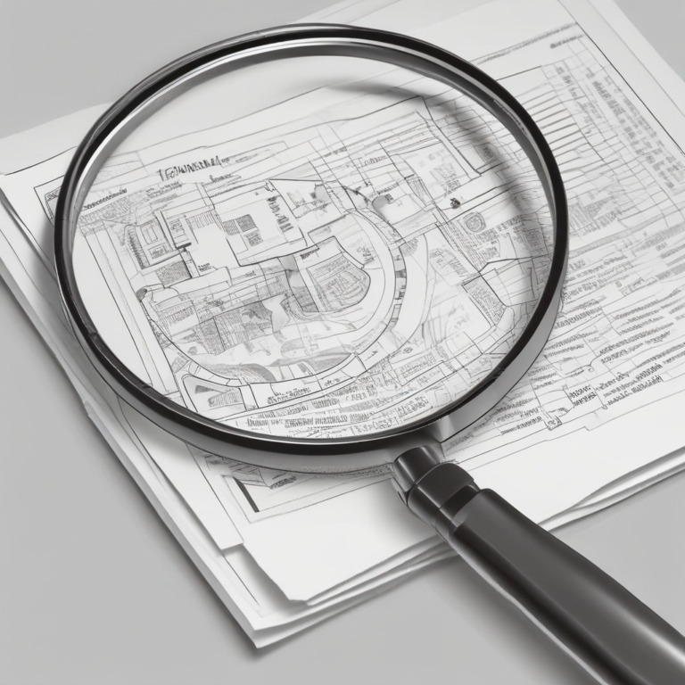 A magnifying glass over a document symbolizing scrutiny of regulations
