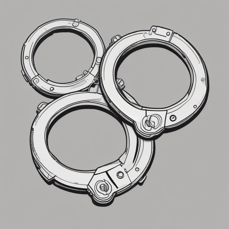 A pair of handcuffs
