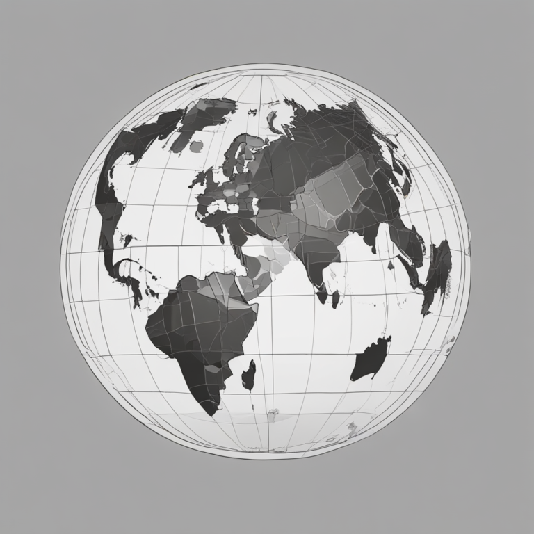A digital globe