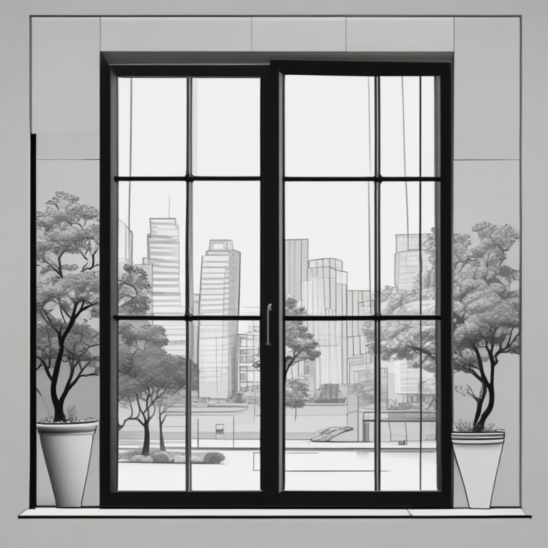 A glass window