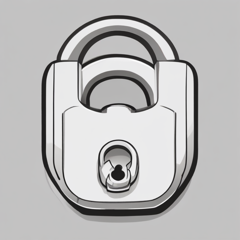 A padlock