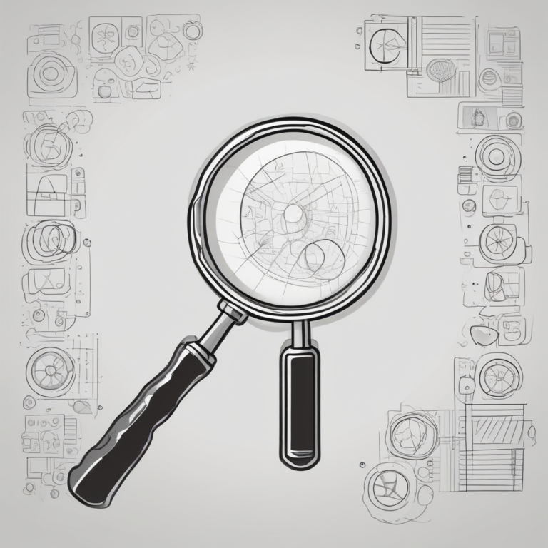 A magnifying glass illustrating scrutiny and oversight.
