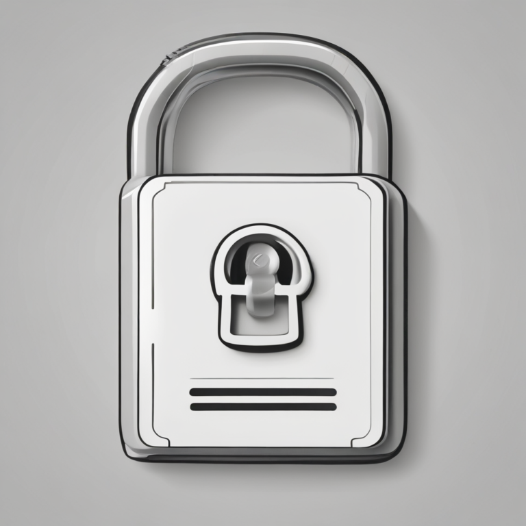 A padlock