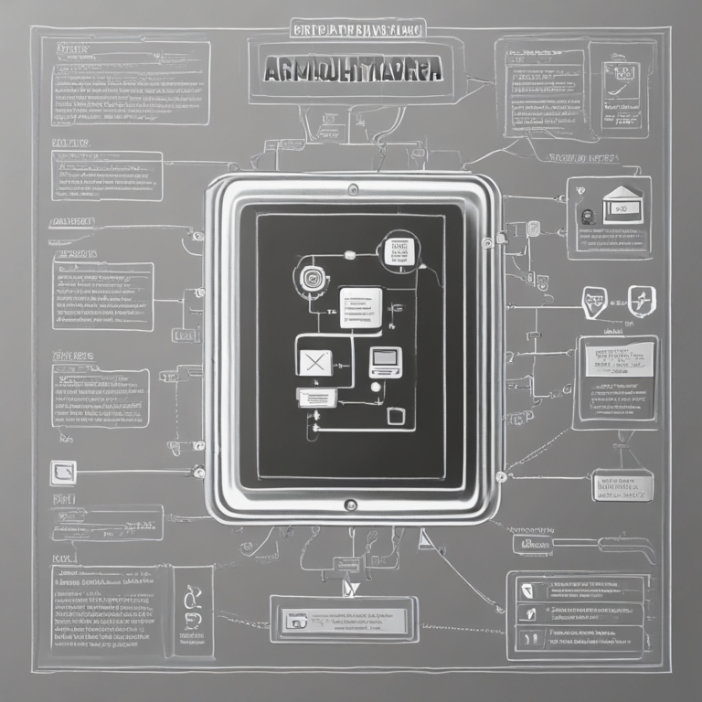 A digital tablet displaying a flowchart of AI regulations