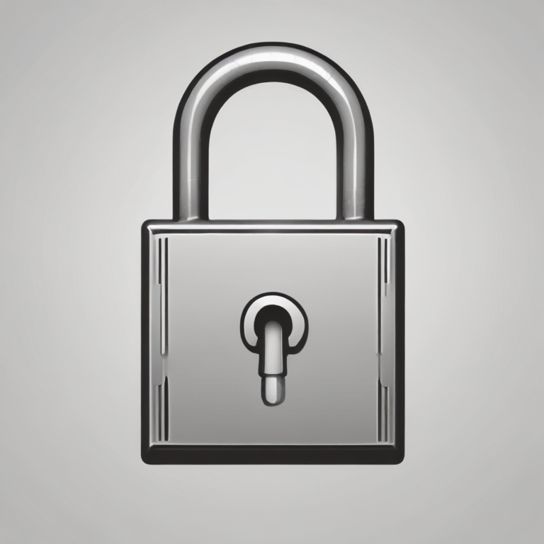 A padlock
