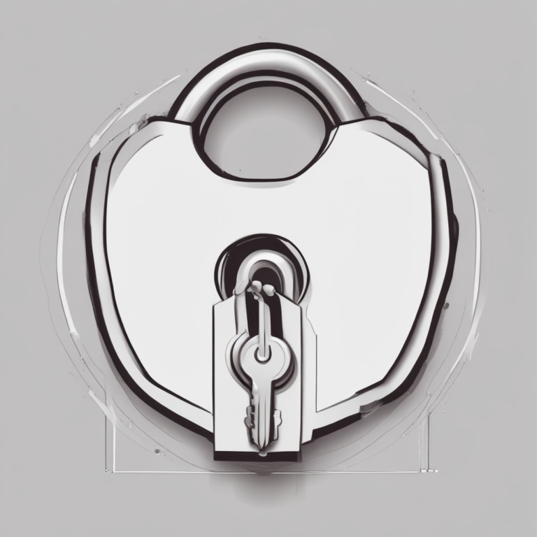 A lock and key