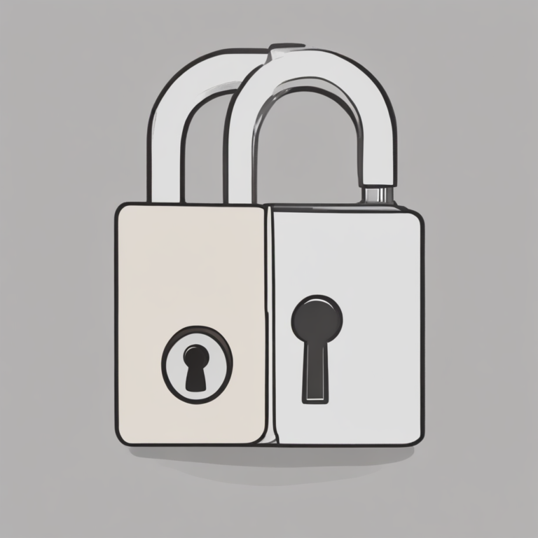 A lock symbolizing data privacy and security