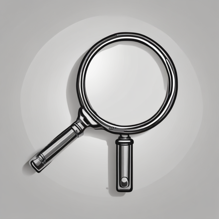 A magnifying glass