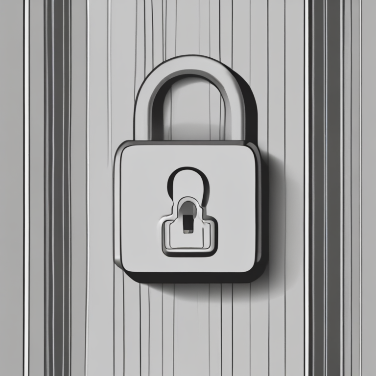 A padlock