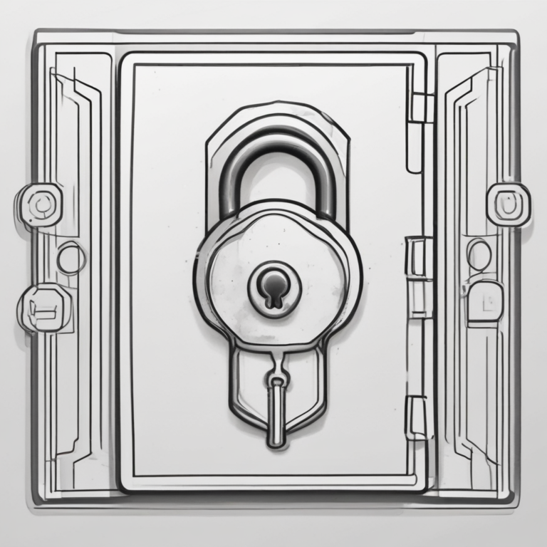 A lock and key - representing security and ethical access in AI management.