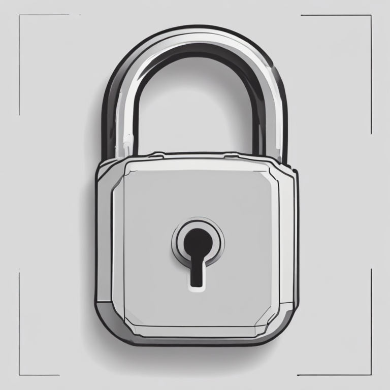 A padlock to signify security and the protection of ethical standards in AI.