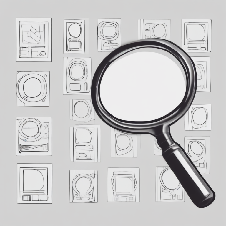 A magnifying glass