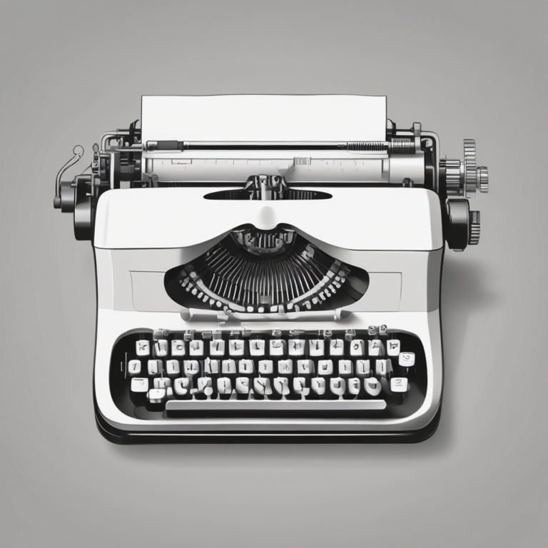 A typewriter