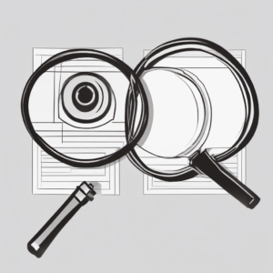 A magnifying glass highlighting the importance of scrutiny and clarity in regulations.