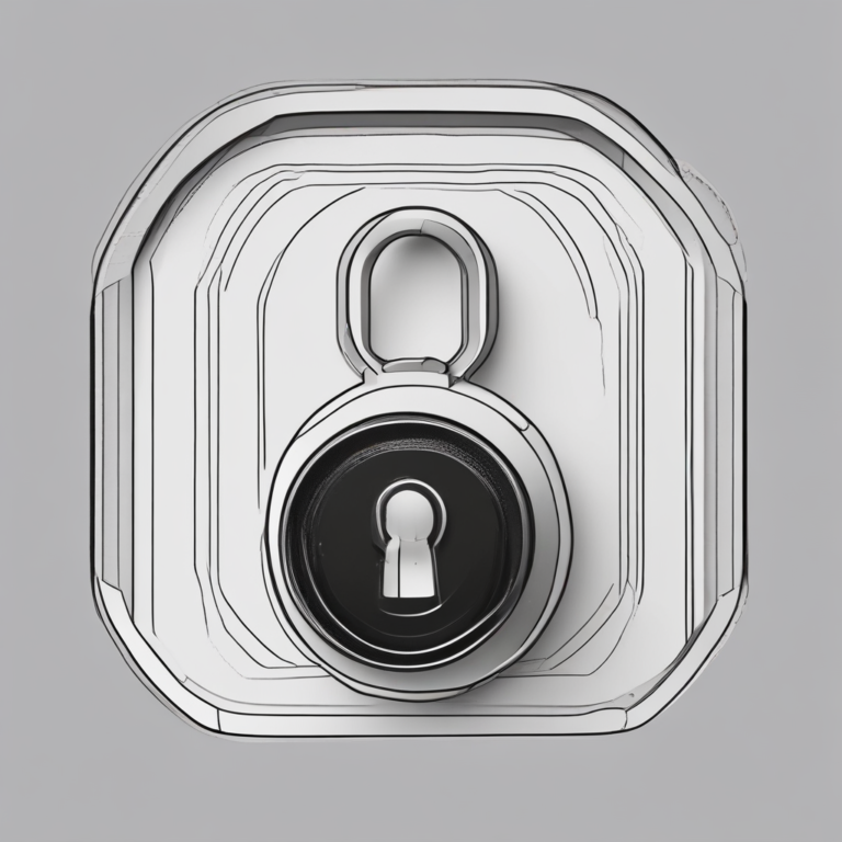 A digital lock symbolizing security and the safeguarding of AI regulations.