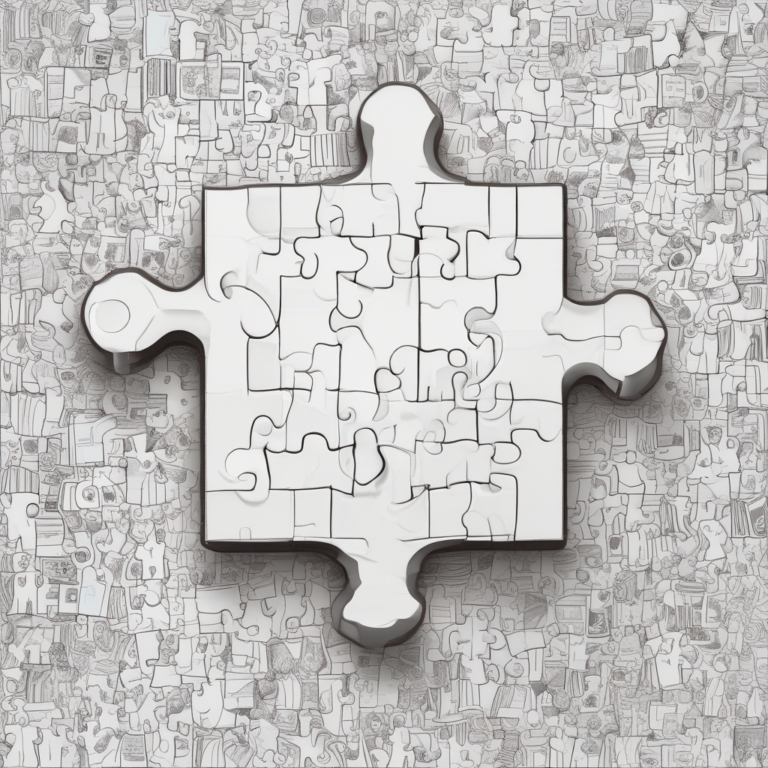 A puzzle piece illustrating how AI literacy fits into the larger picture of technology and society.