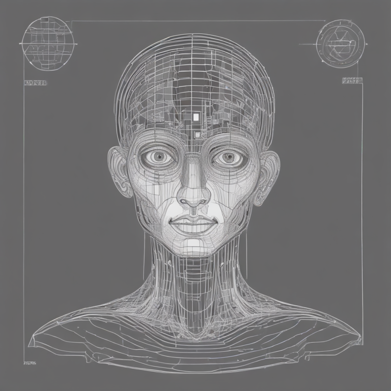 A holographic interface showcasing AI analytics