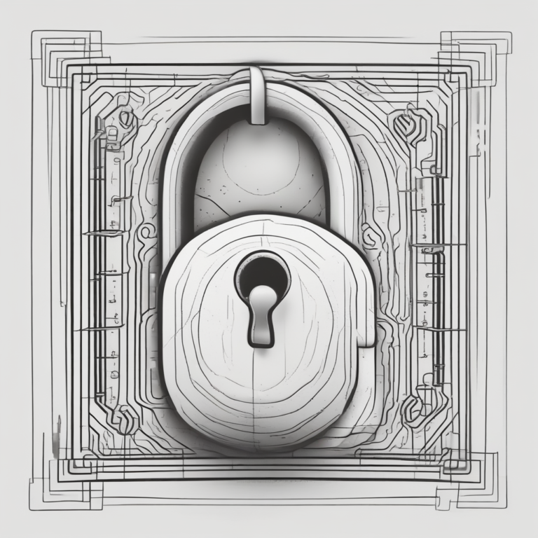 A lock conveying the idea of security and safeguarding against misuse of AI.