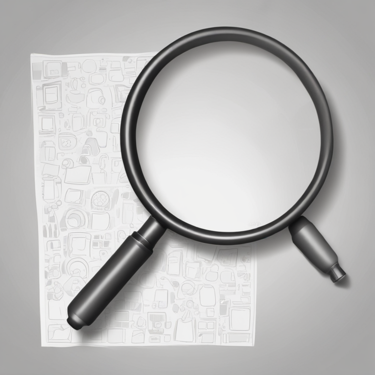 A magnifying glass