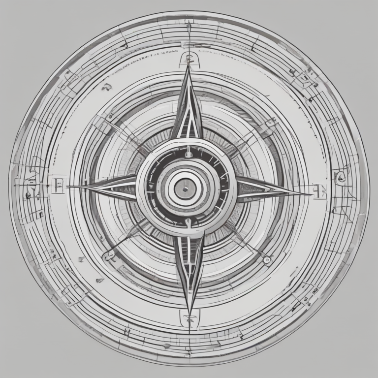 A compass illustrating the direction and navigation needed in AI regulation.