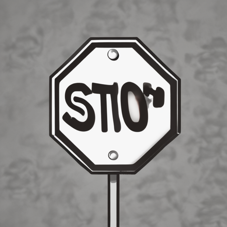 A stop sign