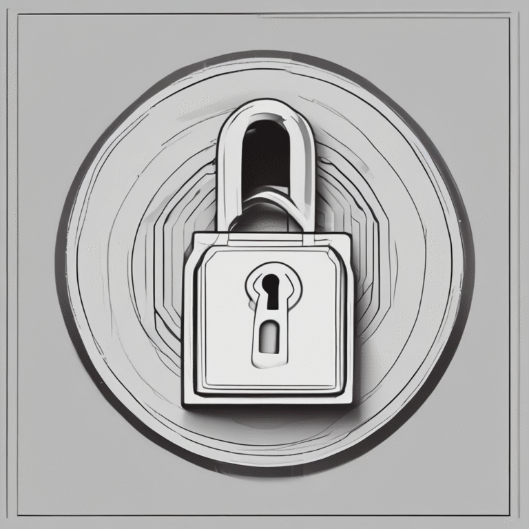 A lock to signify security and control over artificial intelligence systems.