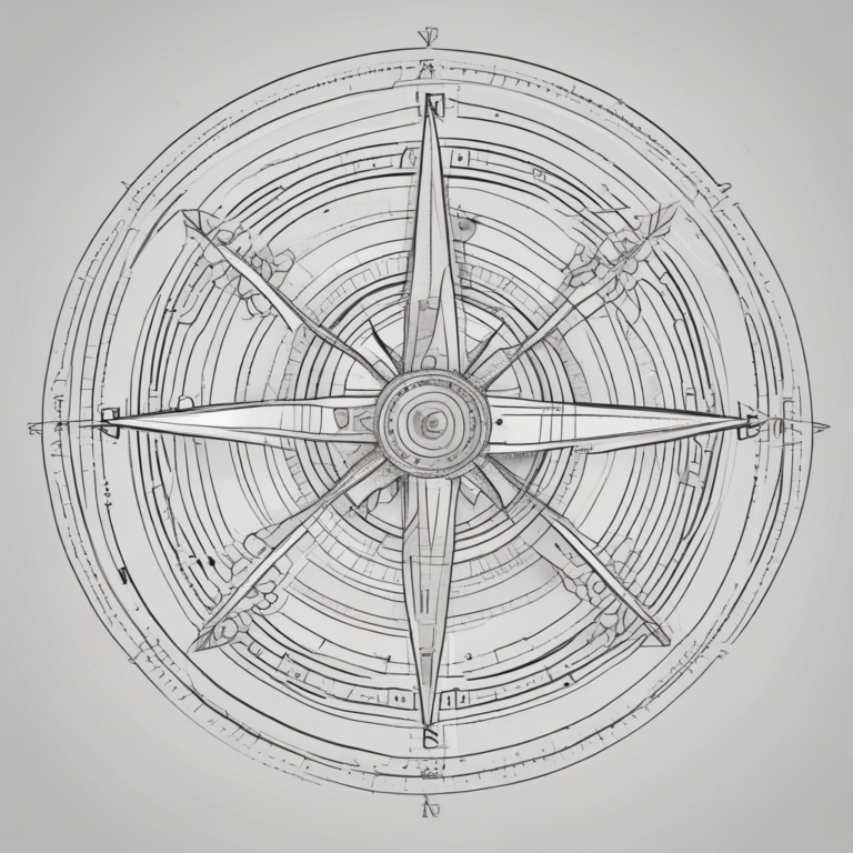 A compass illustrating the guidance and direction needed in AI governance.