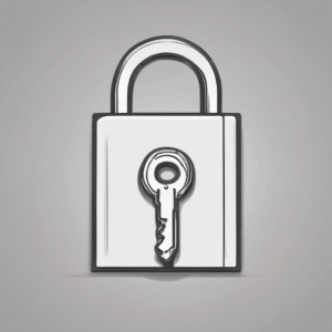 A lock and key.