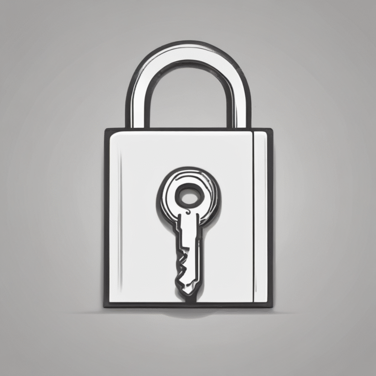 A lock and key.