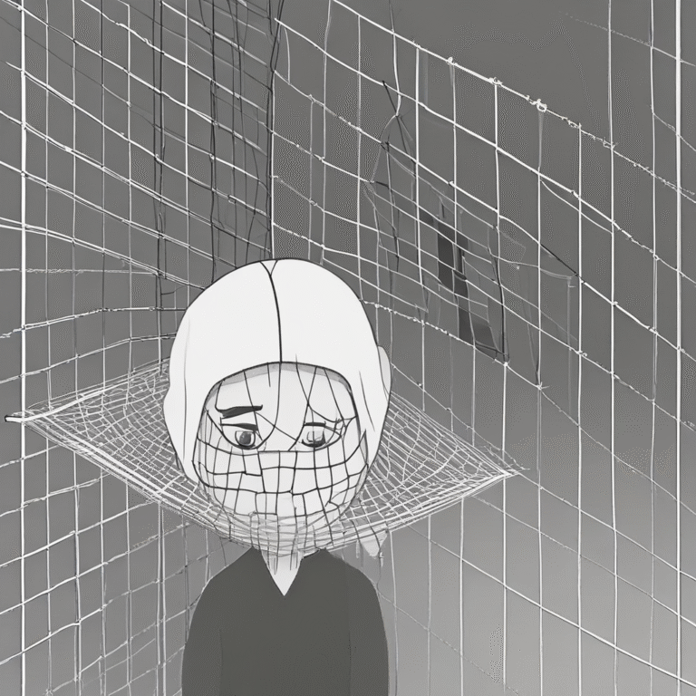 A safety net illustrating support and security in risk management.