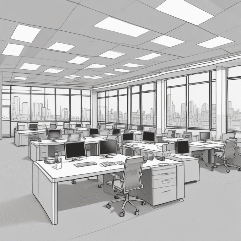 An empty office space