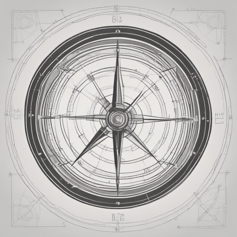A compass pointing towards innovation