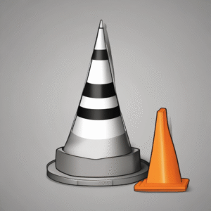 A traffic cone