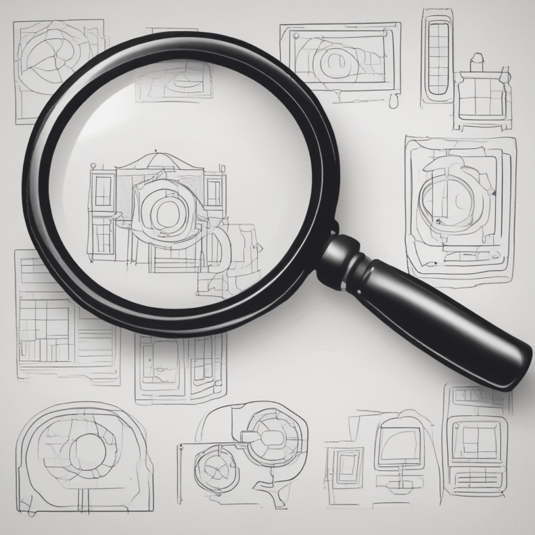 A magnifying glass
