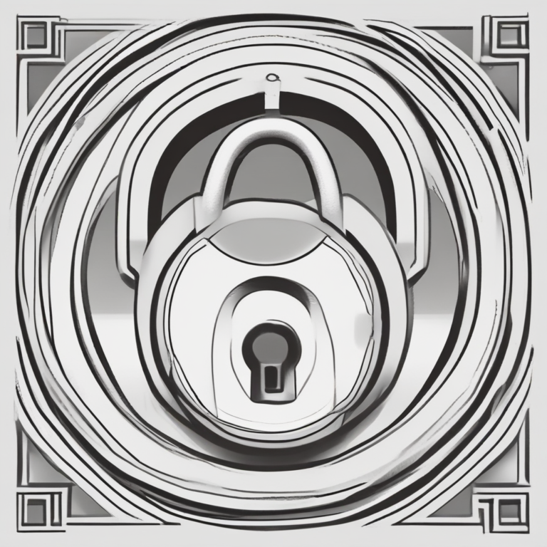 A lock symbolizing security and trust in AI systems.