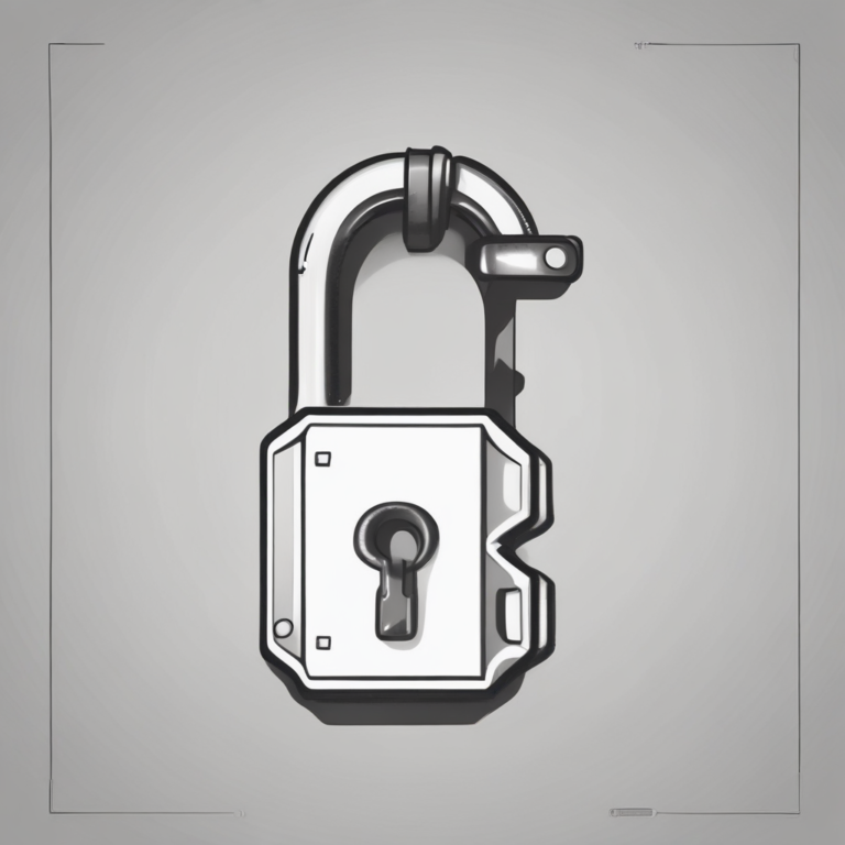 A lock and key