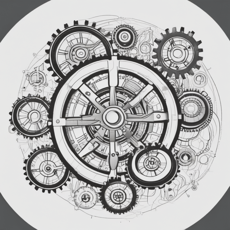 A gear system – illustrating the interconnectedness of governance and industry.