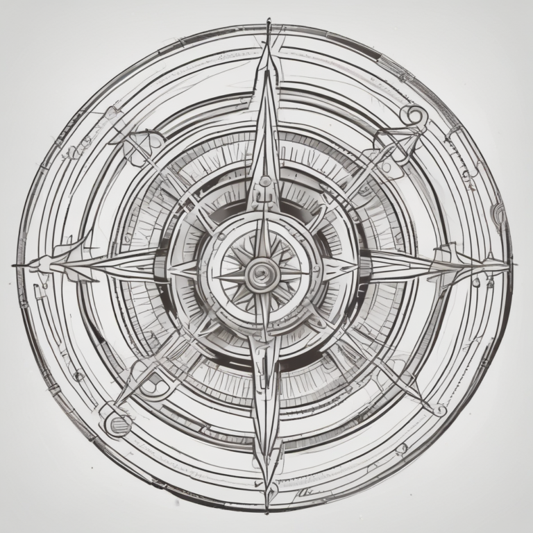 A compass representing guidance and direction in AI governance