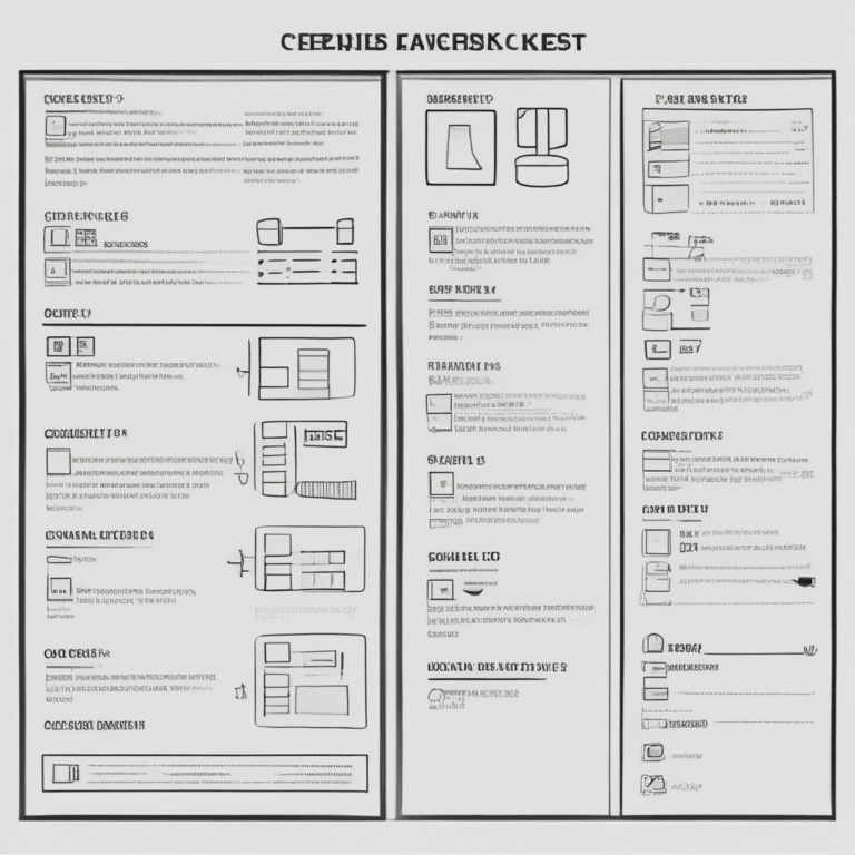 A compliance checklist