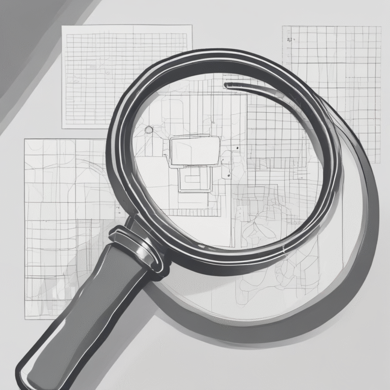 A magnifying glass - illustrating scrutiny and transparency in AI practices.